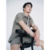 SHIFT.G Microdot Pleats Cargo Shorts Khaki