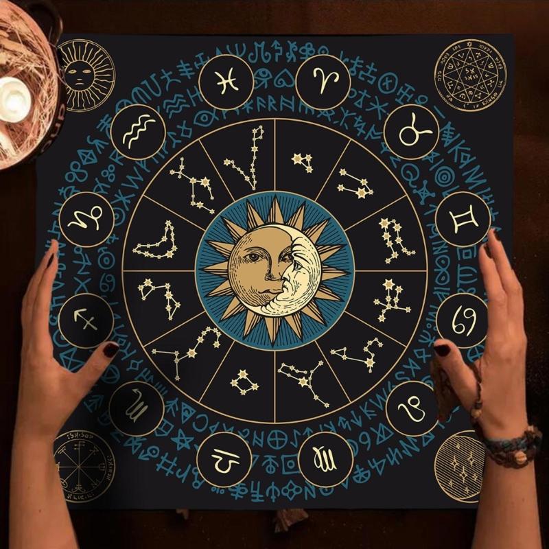 Měkký a odolný potah na stůl Stylová podložka na čtení tarotu Elegantní látka na tarot Všestranná podložka na tarot Perfektní pro večer her