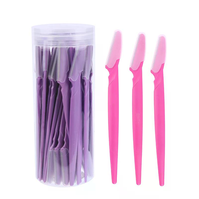 40Pz Trimmer Sopracciglia Trucco Strumenti di Bellezza Sicuro Rasoio Sopracciglia Rimozione Peli Viso Corpo Lame Rasoio Donna Sopracciglia Modellare Coltello