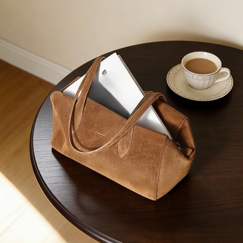 Boston Bowling Pillow Bag, Commuter Handbag, Women's Genuine Leather Single-shoulder Bag