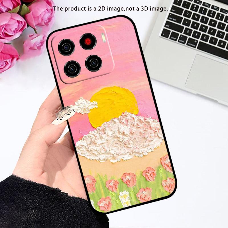 Handyhülle Für ZTE Blade A56 Niedliches Cartoon-Muster TPU Weiches Silikon Rückabdeckung Für ZTE BladeA56 A 56 4G Z2473 ZTEA56 Fundas Capa