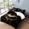 3-teiliges Bettwäsche-Set Schwarz Liebesherz 3D-Druck Gemütliches Bettbezug-Set King Queen Twin Einzelgröße Geburtstagsgeschenk Schlafzimmerdekoration