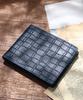 Matt Crocodile Cowhide Men'S Combination Wallet Navy