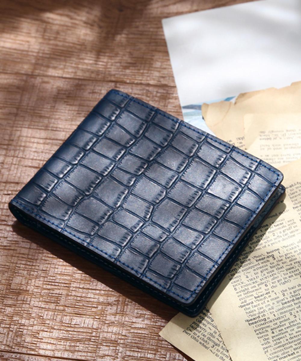 Matt Crocodile Cowhide Men`S Combination Wallet