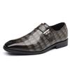 Men'S British Style Buckle Crocodile Grain Leather Shoes Men Slip-On Casual Business Shoes Mens Dress Office Wedding Flats
