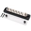 10 Way Power Distribution Block Bus Bar M6 Studs High Electrical Conductivity With Transparent Prote