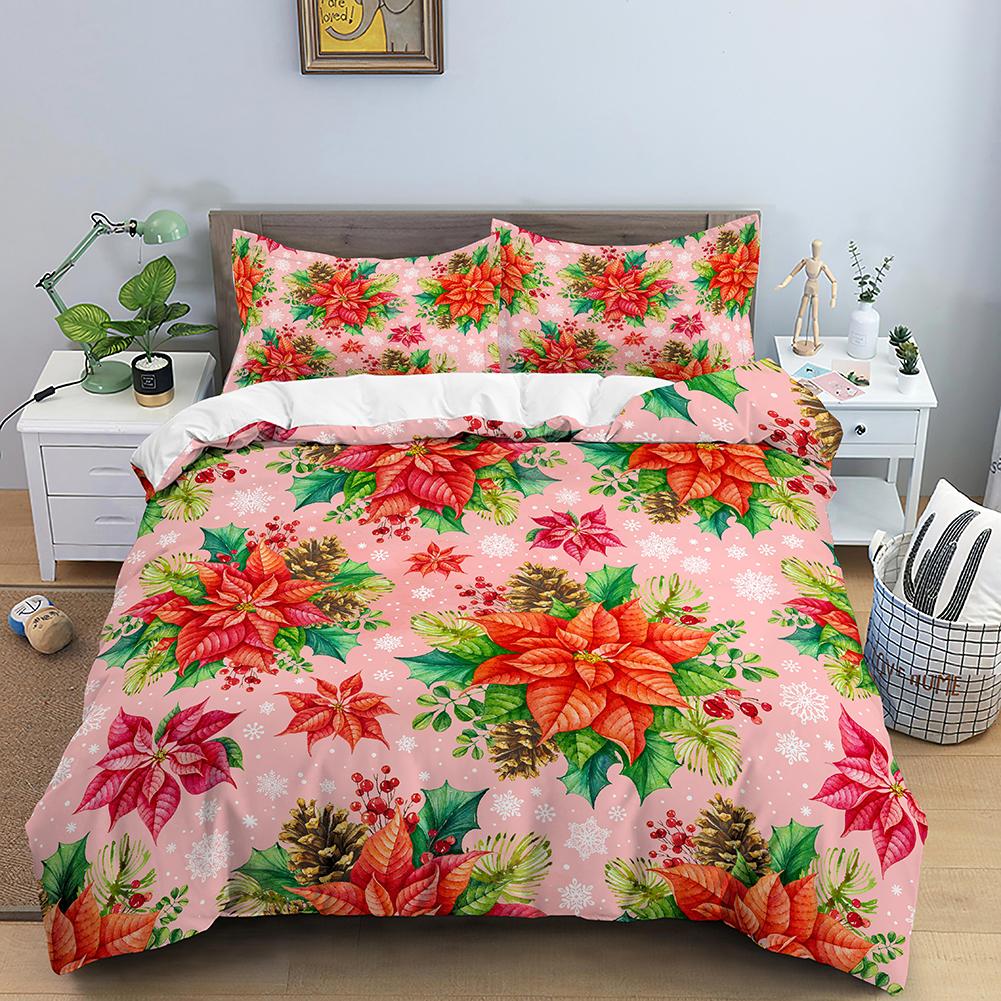 3D Yellow Flower Bedding Set Simple Floral Duvet Cover With 1/2 Pillowcase King Queen Size Quilt Cover Polyester Comfort Cover