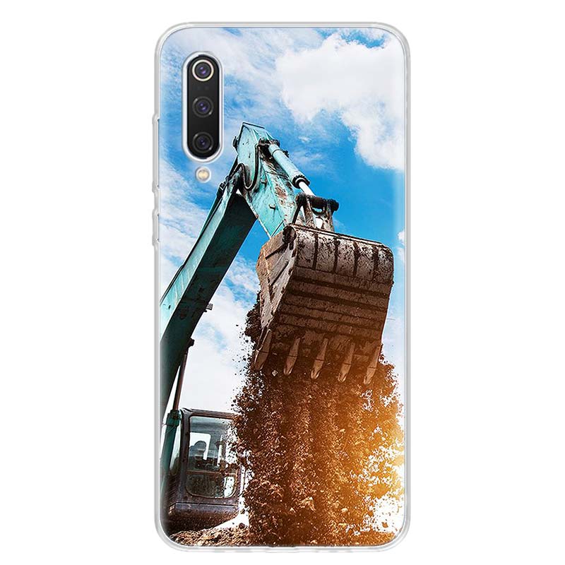 

Экскаваторная техника Бульдозер Человек Обложка Чехол для телефона Для Xiaomi Poco X3 GT X4 NFC M4 Pro M3 M2 F3 F2 F1 Mi Note 10 A3 A2 Lite A1 Mi Note 10 Lite