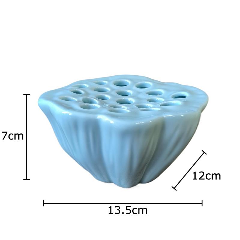 

Керамическая ваза в форме цветка лотоса, украшение для стола, вазы для гидропоники, декоративные цветочные горшки, цветочная композиция, современный домашний декор