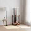 Floor-standing Cue Rack Solid Wood Structure Billiard Stick Holder Storage