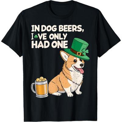 Corgi Ziua Sfântului Patrick În Bere pentru Câini Am Băut Doar Una Tricou Amuzant pentru Bărbați Femei