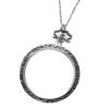 Women 3X Magnifier Necklace Pendant Magnifying Glass Necklace Pendant Hanging Magnifying Glass Chain Vintage Reading top sale