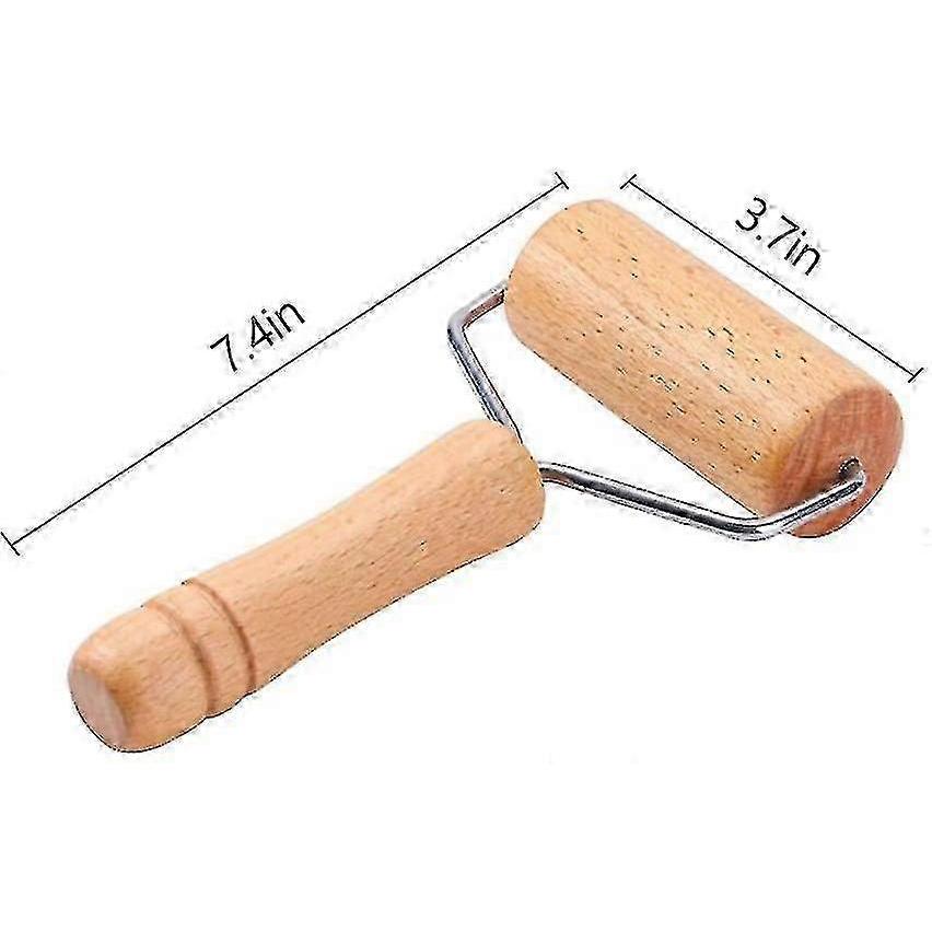 26-27 Pastry Pizza Roller Natural Wood Rolling Pins For Baking Non Stick Wood Dough