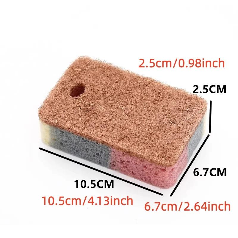 1/5PCS Kitchen Cleaning Sponge, Can Be Used On Both Sides, Dishwashing Sponge, Cloth, Household Cleaning Tool