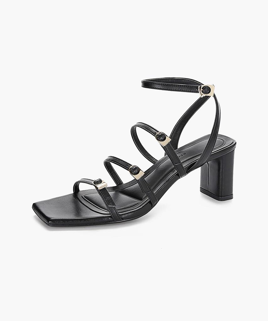 Recur Ecur Anello Daily Strap Sandals Black 1237