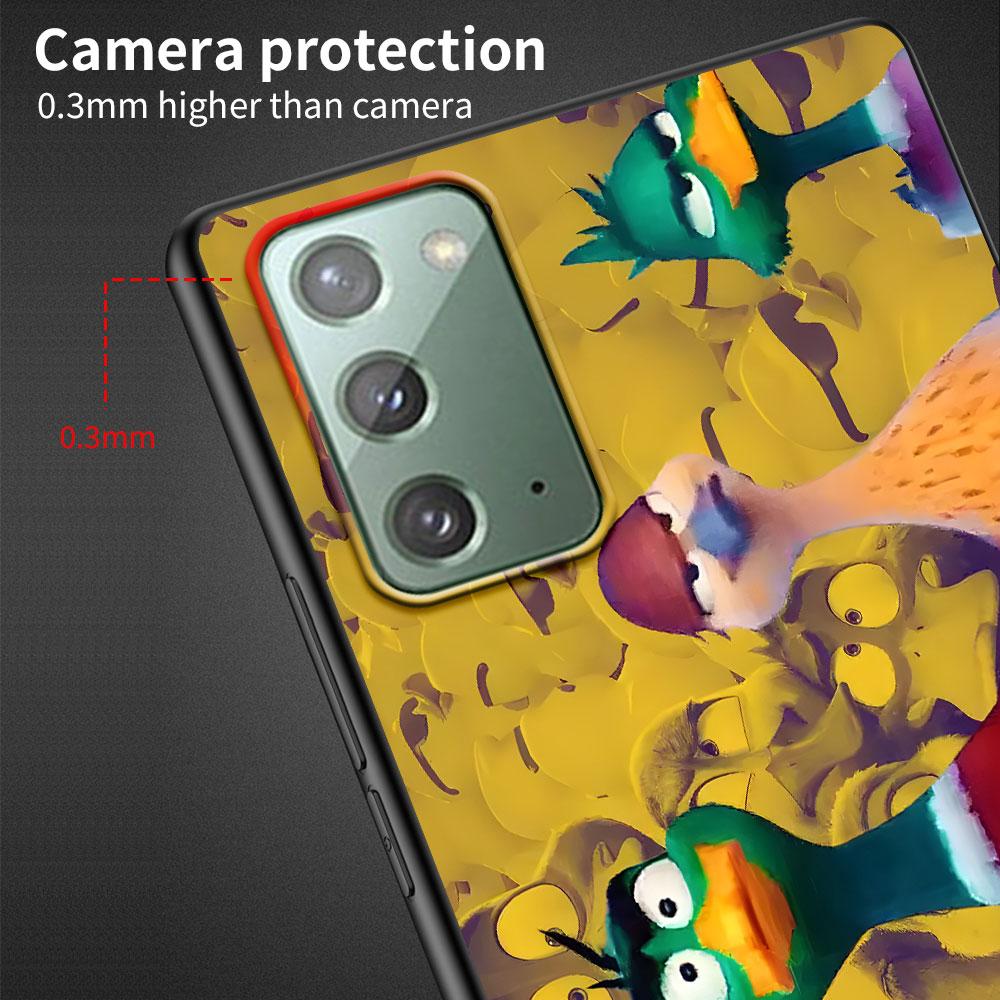 MIGRATION Cartoon Case for Samsung Galaxy Note 20 Ultra 8 10 Lite 9 TPU Phone Cover Note 10 Plus Black Soft Shell Funda Capa