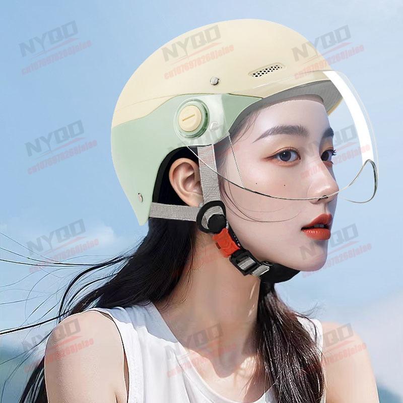 Motorcycle Children's Helmet 54-63CM Electric Bicycle Scooter Half Helmet Boys and Girls All Season Universal Safety Helmet