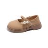 Girls Princess Shoes 2025 Spring and Autumn Lightweight Baby Leather Shoes Pearl Pendant Mary Jane Single Shoes Girls Fashion Single Shoes