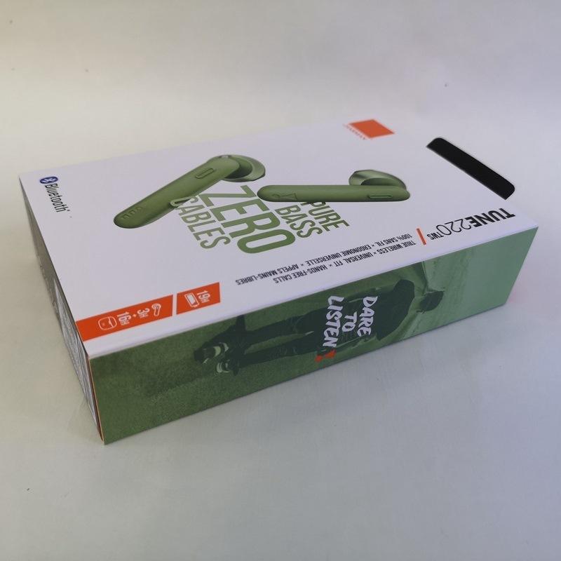 Cuffie Wireless Bluetooth-compatibili V5.0 JBL Tune 220 TWS con Microfono Stereo e Scatola di Ricarica