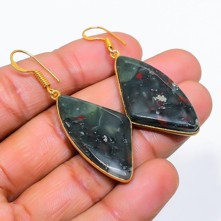 

Boulder Opal Gemstone 925 Solid Sterling Silver Jewelry Earring 2.01 GK-5789