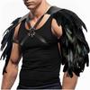 Feather Cloak Gothic Shoulder Armor Double Shoulder Medieval Guards  Pirate Cosplay