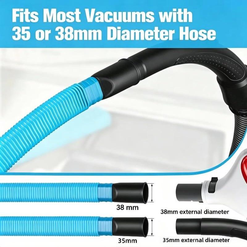 Vacuum Cleaner Accessories Suction Head Flat Nozzle For Window Slide Gap Compatible With Most Vacuum Cleaners Cleaning Tube