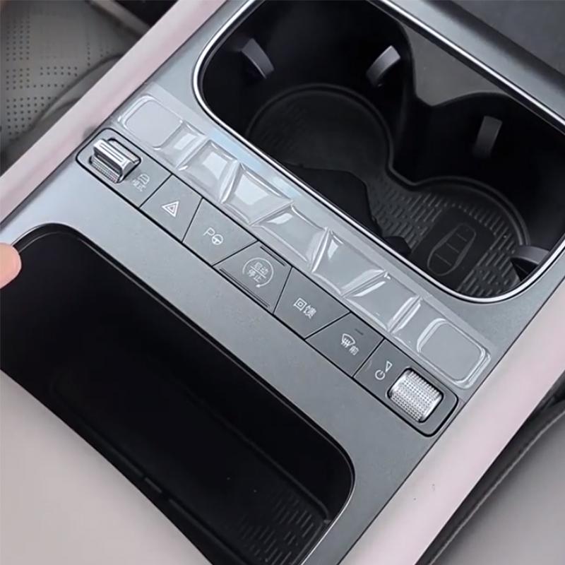 For BYD ATTO 3 EVO Yuan Plus 2026 2027 Central control button sticker central control panel drip protective film