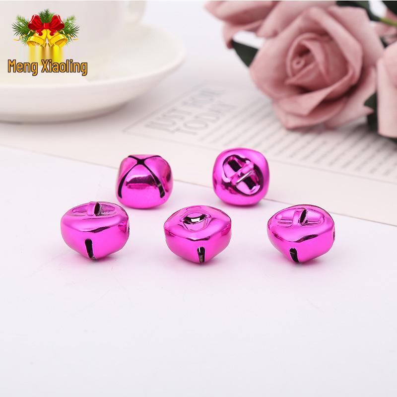 Eco-Friendly Colored Christmas Tree Bells - Vacuum Plated DIY Craft Accessories
