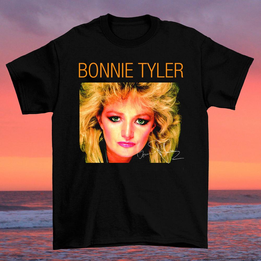 Bonnie Tyler Signature TShirt Short Sleeve Cotton Black Unisex S to 5XL CH212 Unisex T-Shirt XL