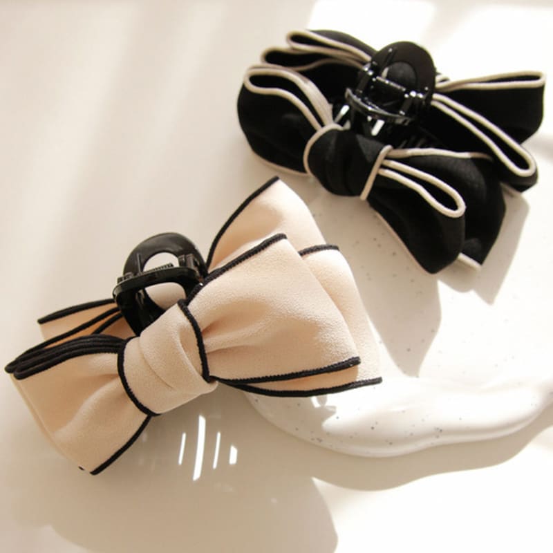 J.Lauren Fabric Color Line Ribbon Hair Claw Clip H01290
