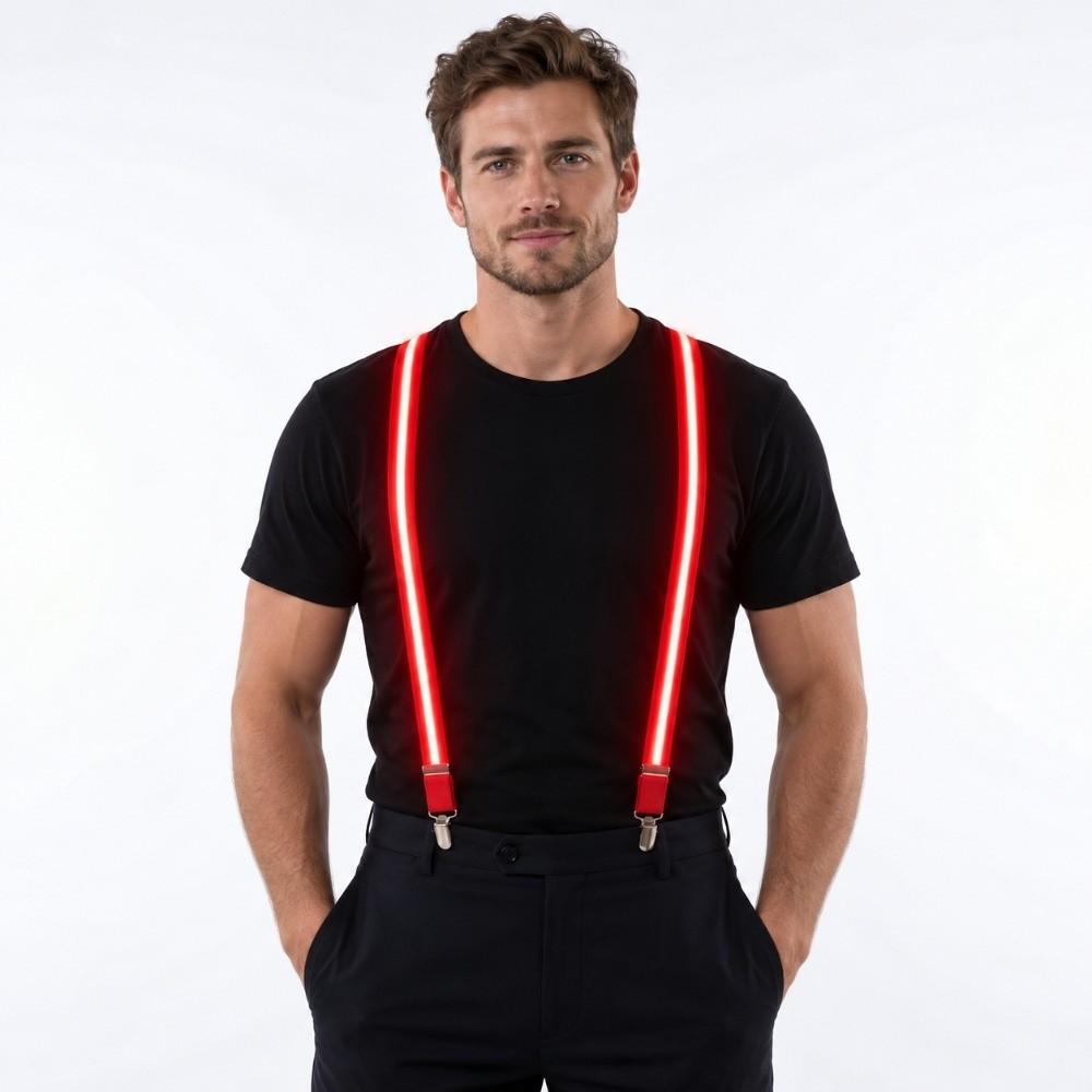 Helle LED Damen Hosenträger Kleiderbügel Leuchtende LED Lichter Hosenträger Party
