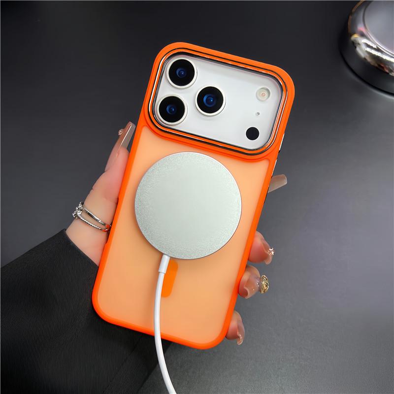 iPhone 17 Pro Max Skin-Feel Magnetic Anti-Slip Texture Frosted Anti-Drop Protective Case