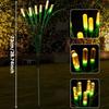 Solar LED Glowing Bubbles Cylindrical Reed Lights IP65 Waterproof Swaying Firefly Lights for Outdoor Garden Courtyard Patio Lawn Path Landscape Decor