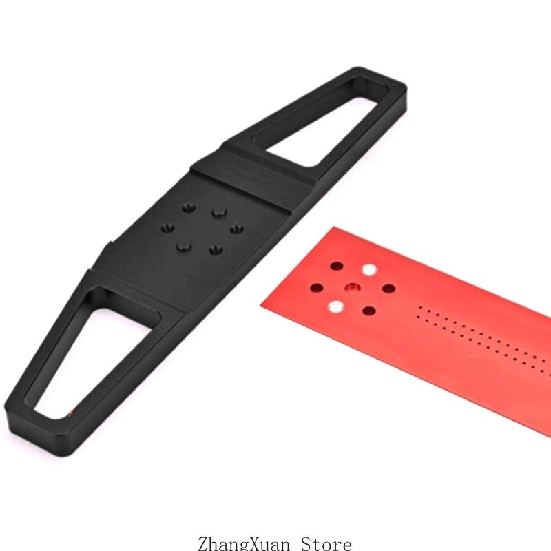 T-Square Ruler Aluminum Carpenter EdgesLine Hole Marking Guiding Measuring Tools 3XUF