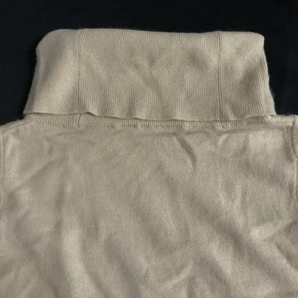 Sanyo Co. Burberry Wool Angora Turtleneck Sleeveless Sweater 1 Women S Beige Burberry(USED)