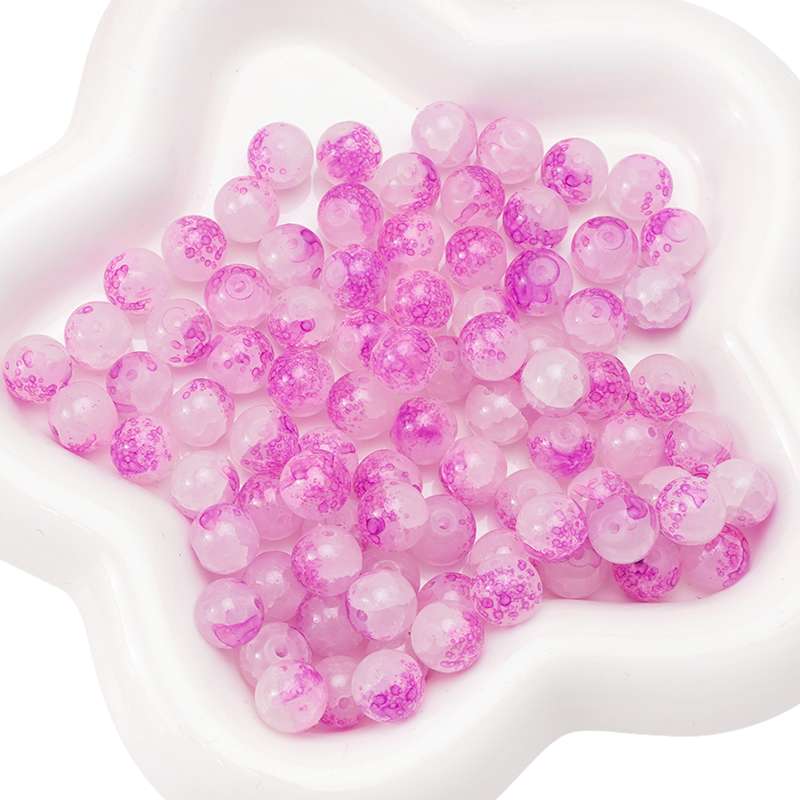 20 Stück Kristall-Glasperlen, Breakout-Kugeln, lose Distanzperlen für DIY-Armbänder, Halsketten, Schmuckherstellung