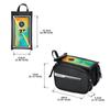 Waterproof Bicycle Phone Bag Bike Front Frame Top Tube Pack Cycling Pouch with 7inch Touch Screen Cellphone Case Mount Holder Bag