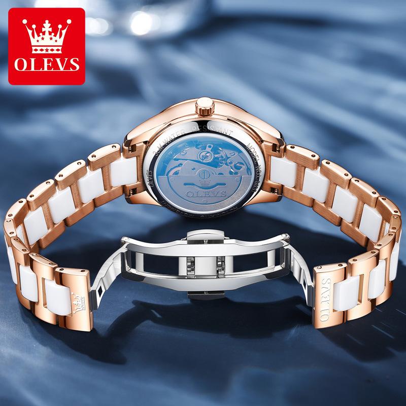 OLEVS Brand Watches Women Automatic Mechanical Watch Women's Watch Niche