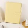 A5 Macaron Farbe PU Leder DIY Ordner Fotokarten Sammelbuch Tagebuch Agenda Planer DIY Einband Album Schreibwaren