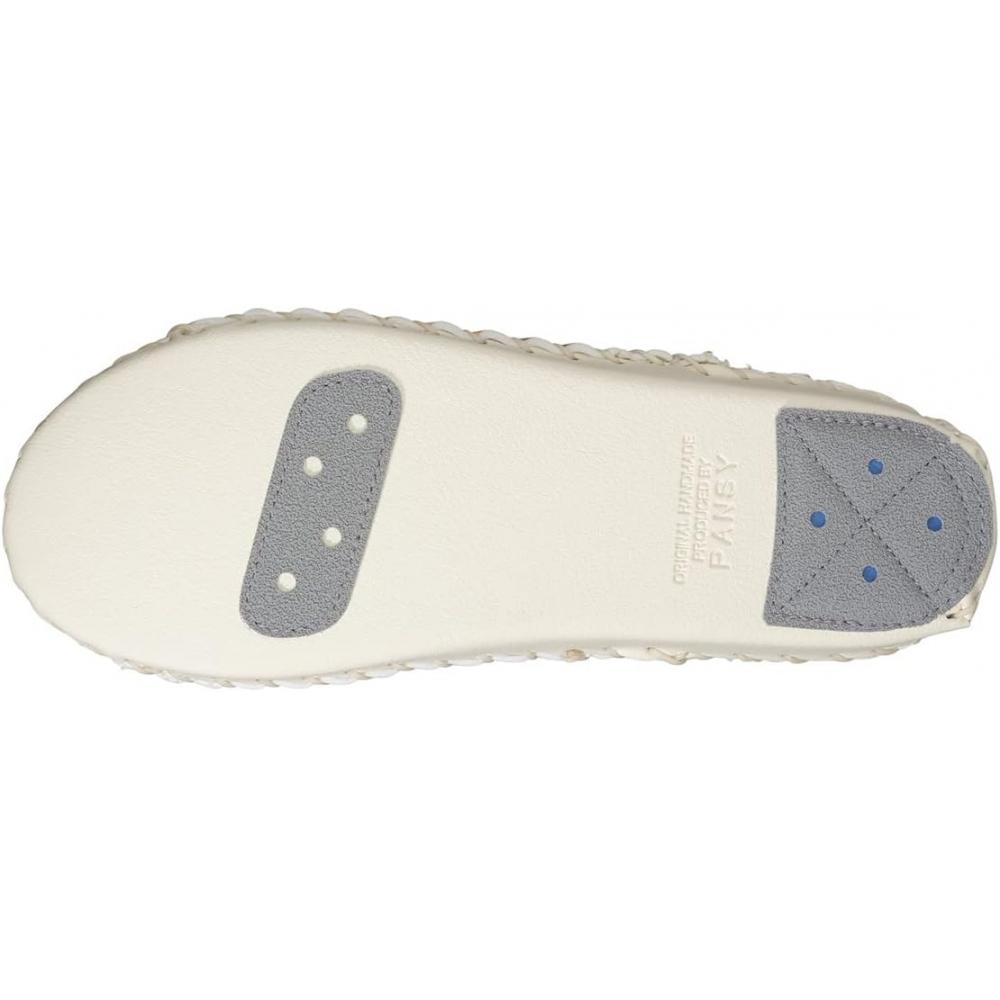 PanSy [PanSy] 9306 Indoor Room ShoeS SlipperS Women S Hand Knitted Antibacterial 22.0 22.5 Cm Blue