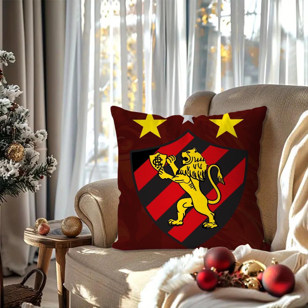 Спорт Клуб до Р-Ресифи Футбольная Наволочка Квадратная Подушка Спальня Диван Досуг Комфорт Подушка Гостиная Домашнее Украшение 40X40 16x16Inch