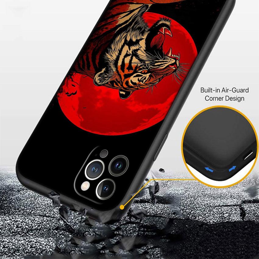 LO6 Dieren Tijger Zachte Shell Telefoonhoesje voor Samsung Galaxy S20 S21 S22 Ultra FE + Plus A21S A22 A24 A25 A26 A30 A30S A31