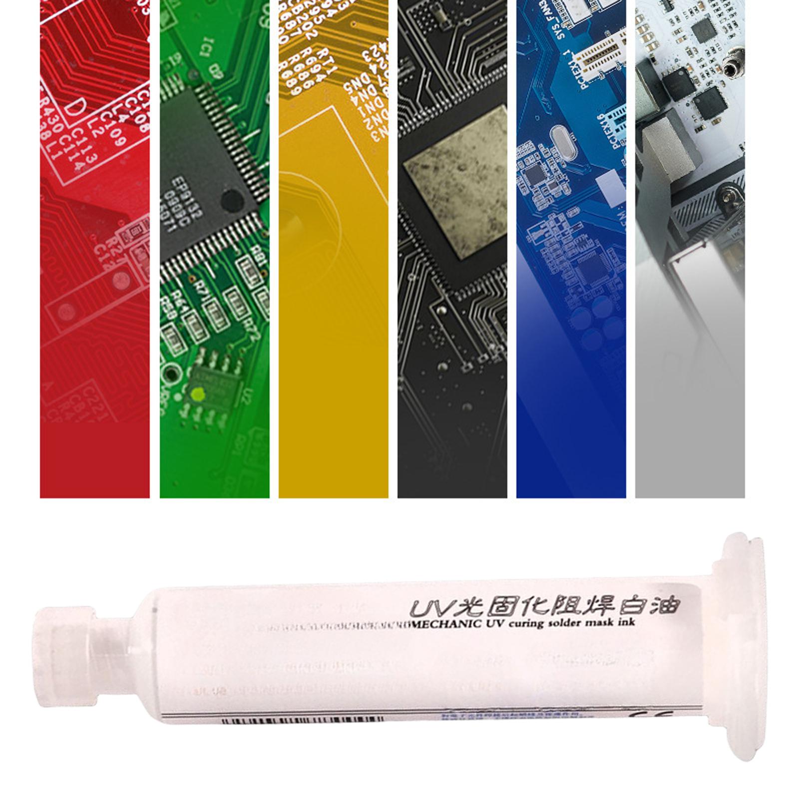 

UVs Light Curing No Wash Solder Mask Paste High Temperatures Resistant for PCB Circuit Board Protective Resist Ink зелёный