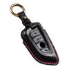 Interior Mouldings 360° New Leather Car Key Case Set Suitable for BMW Blade 3D Stereoscopic Car key Cover Protection Key Set wit