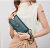 RFID-Blocking Women's Long Zipper Wallet: Large Capacity European & American Style