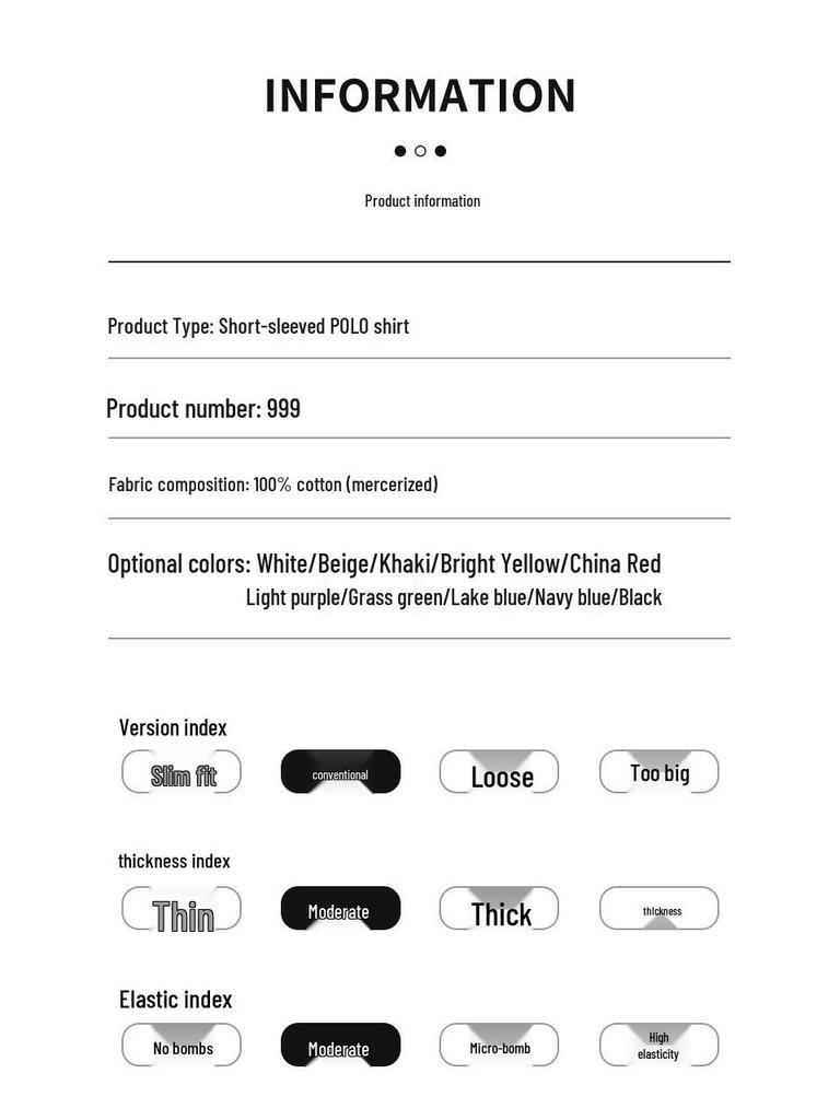 Mercerized Cotton Polo Shirt: Men's Summer Short Sleeve with Small Pony Logo