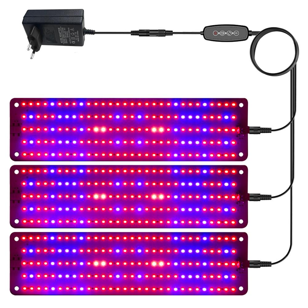 12V 3-Panel Plant Growing Light Plant Shelf Seedling Growth Fill Light,EU Plug
