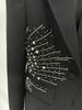 High-End Rhinestone Beaded Suit & Pants Set - Early Spring 2026 Collection