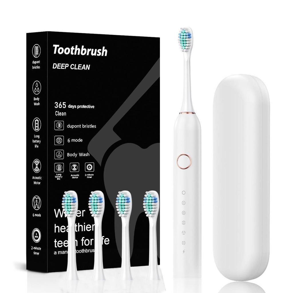 2024 Sonic 6-Speed Electric Toothbrush - Soft Bristle for Adults, Couple Set