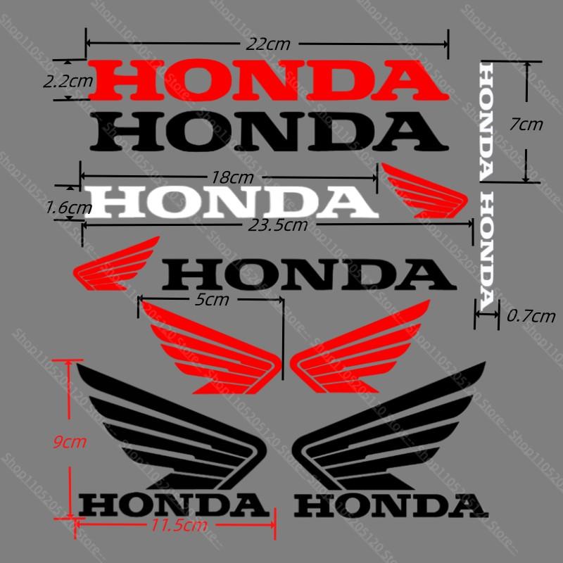 AAADH1 New For Honda Sticker Wing Decal Motorcycle Logo Kit For HONDA Hornet NT1100 CBR650R CB500 Shadow PCX VFR750 XADV Forza Monkey